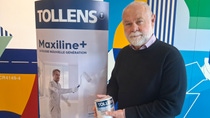 Philippe Hosotte, Chief Innovation & Product Development Officer at Cromology, presents the new Tollens interior wall paint Maxiline+, developed in collaboration with BASF using chemically recycled feedstocks from end of life tires. Philippe Hosotte, Chief Innovation & Product Development Officer at Cromology, presents the new Tollens interior wall paint Maxiline+, developed in collaboration with BASF using chemically recycled feedstocks from end of life tires.